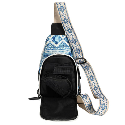 Concealed Carry Aztec Indie Canvas Sling by Lady Conceal
