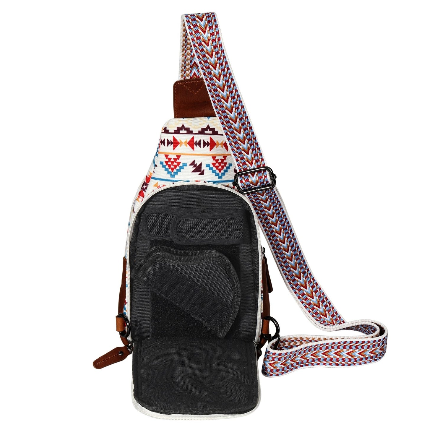 Concealed Carry Aztec Indie Canvas Sling by Lady Conceal