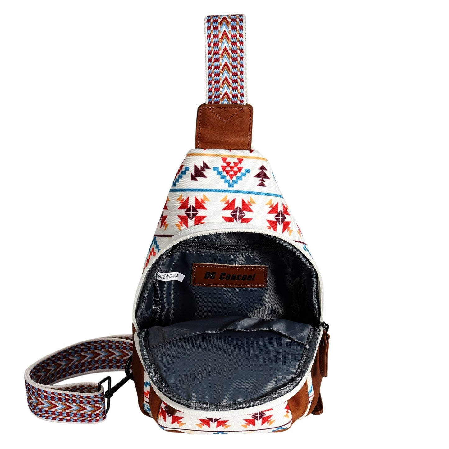 Concealed Carry Aztec Indie Canvas Sling by Lady Conceal