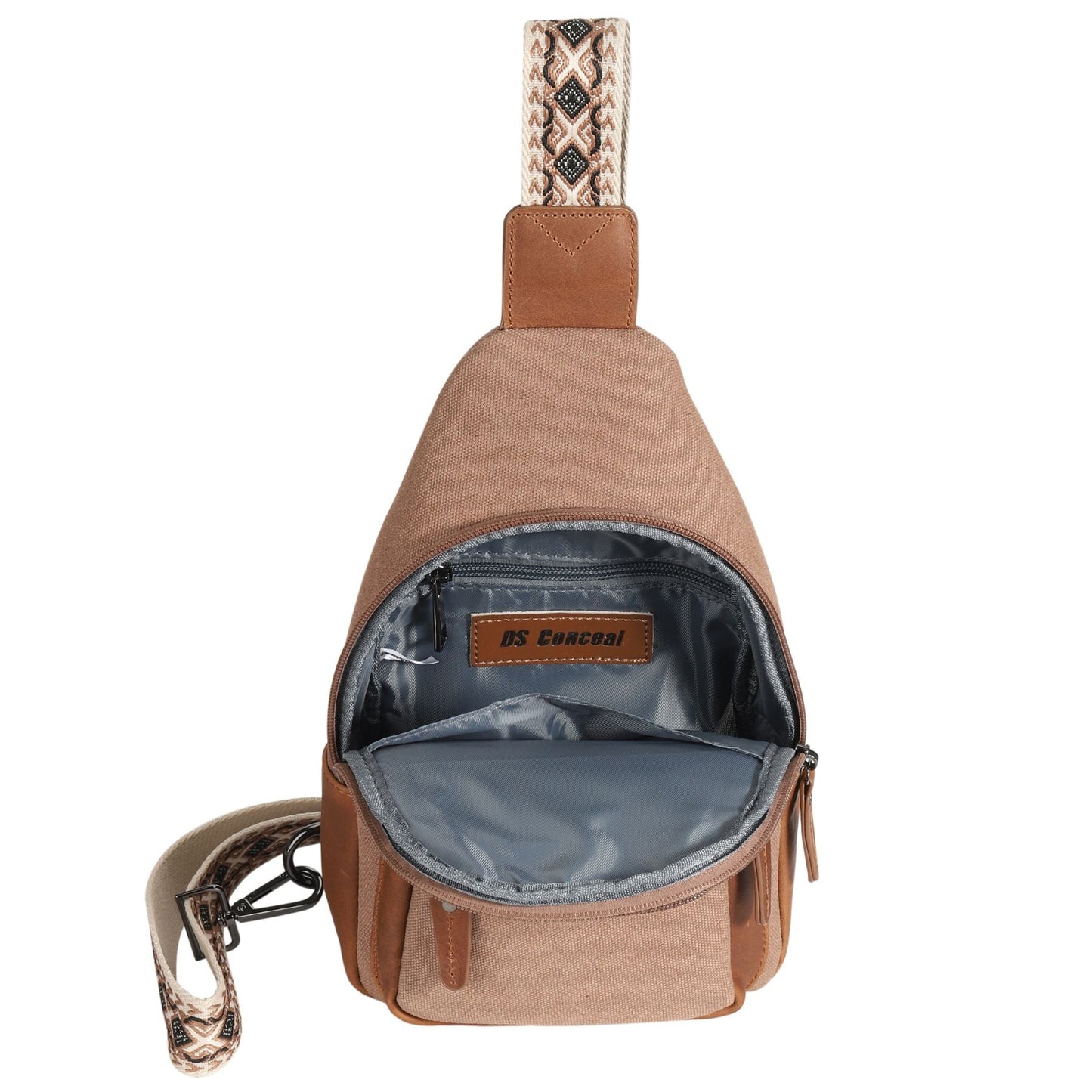 Concealed Carry Indie Canvas Sling by Lady Conceal