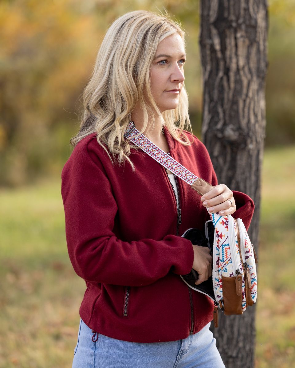 Concealed Carry Aztec Indie Canvas Sling by Lady Conceal