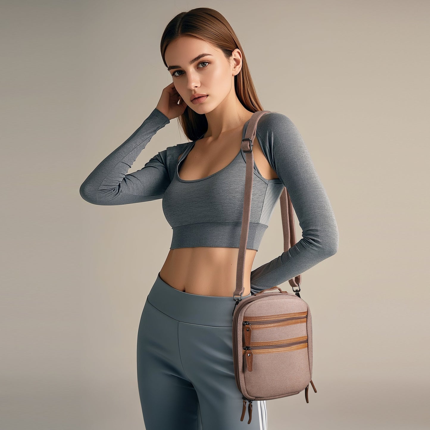 Concealed Carry Unisex Jax Canvas Crossbody by Lady Conceal