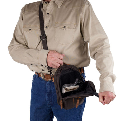Concealed Carry Unisex Jax Canvas Crossbody by Lady Conceal
