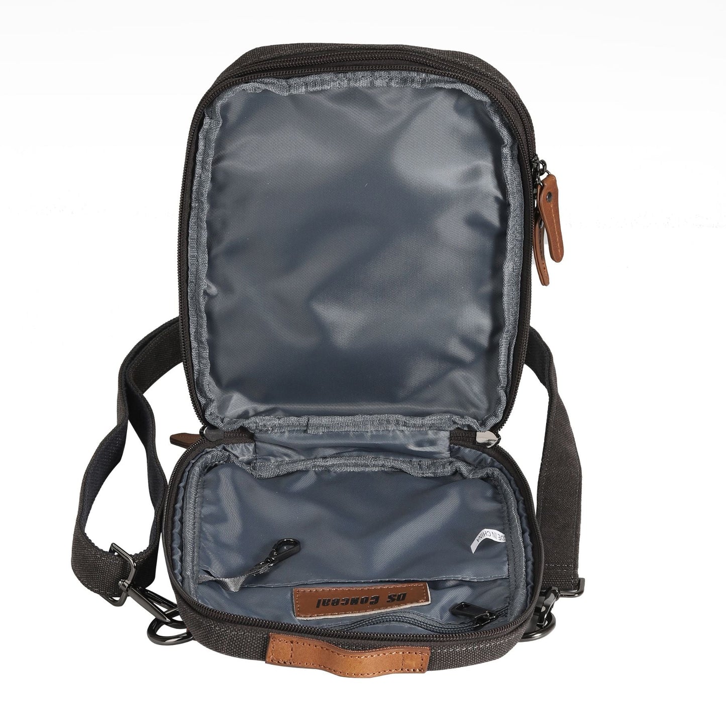 Concealed Carry Unisex Jax Canvas Crossbody by Lady Conceal