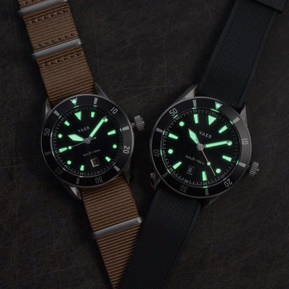 Vaer Watches DS2 Meridian Black - Quartz 42mm