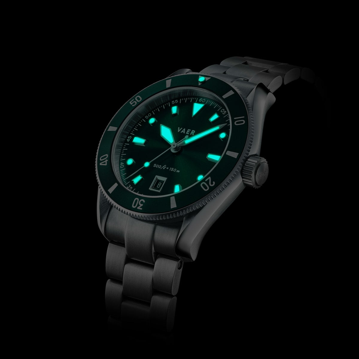 Vaer Watches DS2 Meridian Green - Quartz 42mm