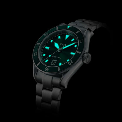 Vaer Watches DS2 Meridian Green - Quartz 42mm