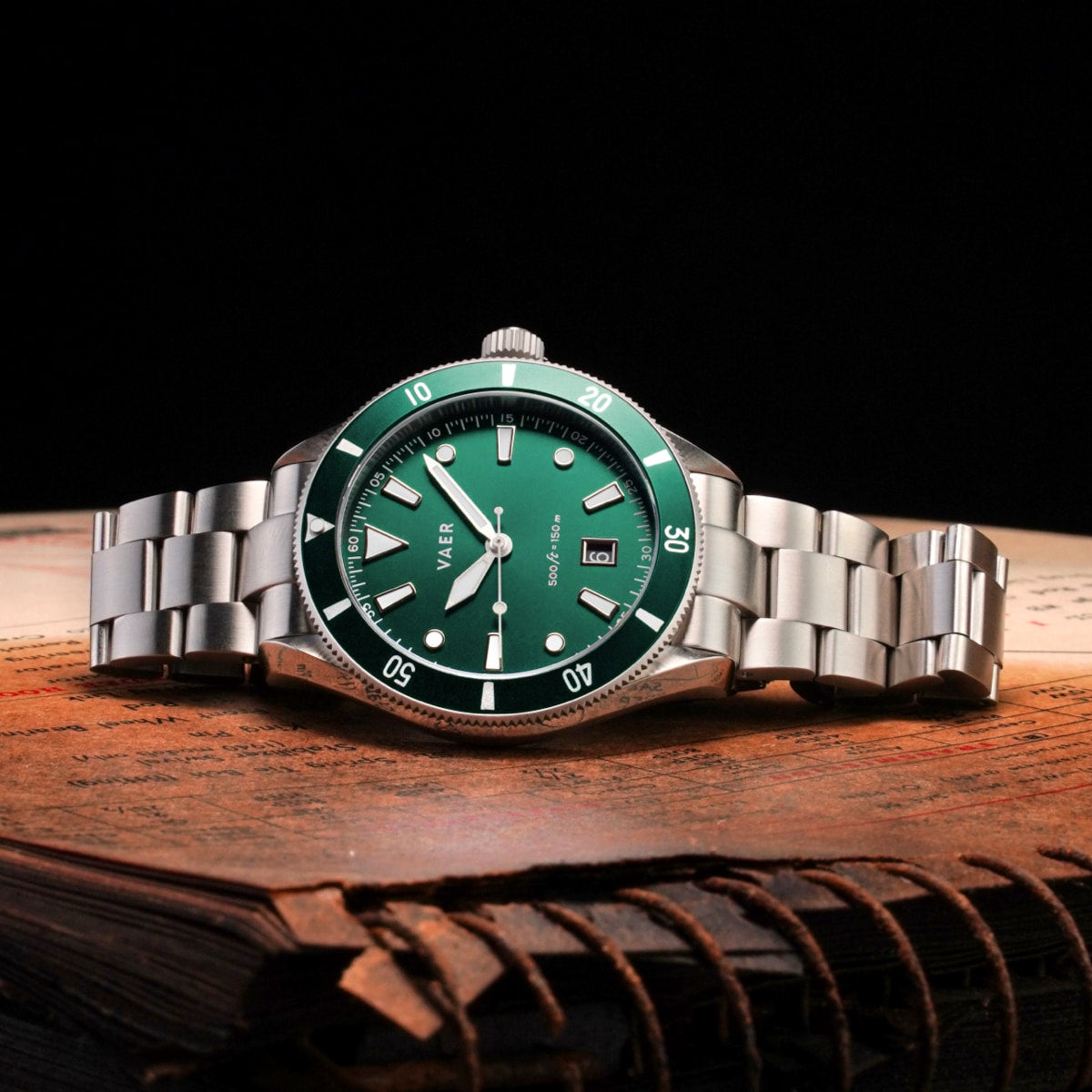 Vaer Watches DS2 Meridian Green - Quartz 42mm