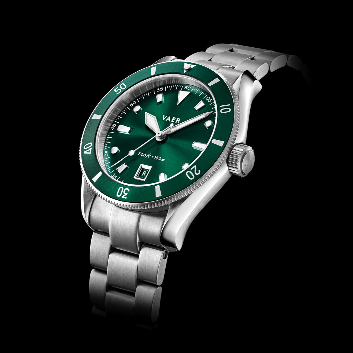 Vaer Watches DS2 Meridian Green - Quartz 42mm