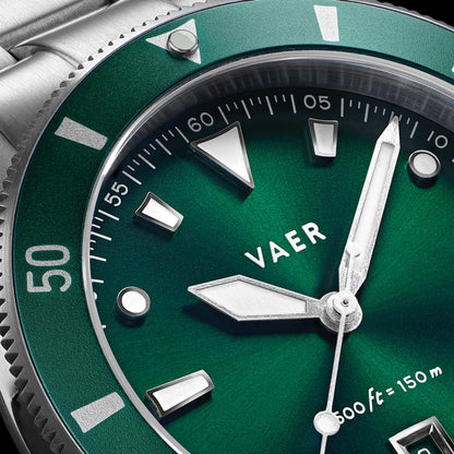 Vaer Watches DS2 Meridian Green - Quartz 42mm