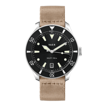 Vaer Watches DS2 Meridian Black - Quartz 42mm