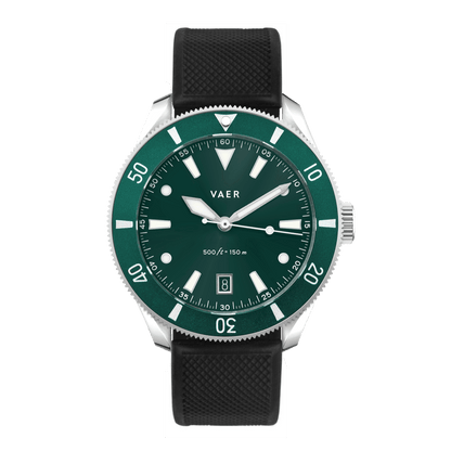 Vaer Watches DS2 Meridian Green - Quartz 42mm
