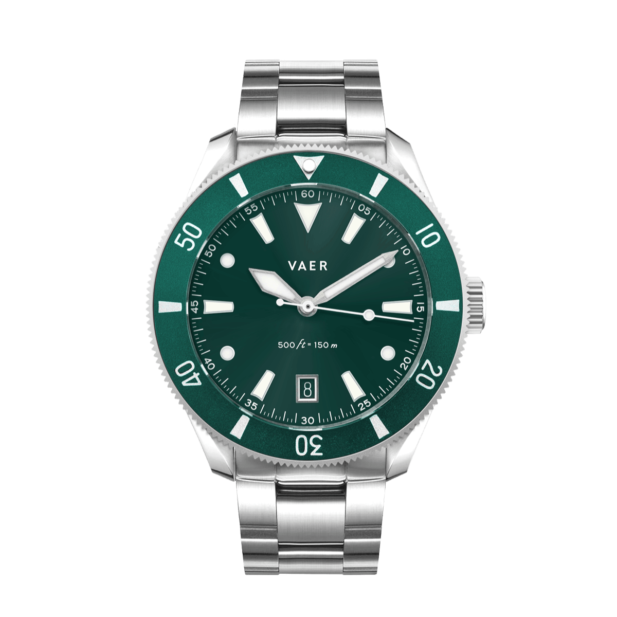 Vaer Watches DS2 Meridian Green - Quartz 42mm