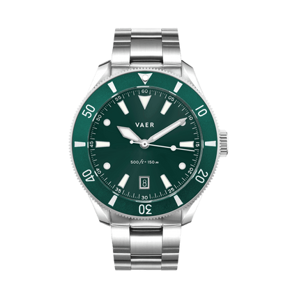 Vaer Watches DS2 Meridian Green - Quartz 42mm