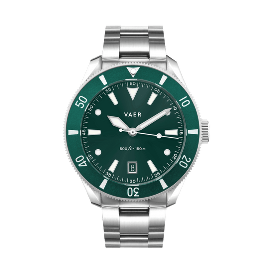 Vaer Watches DS2 Meridian Green - Quartz 42mm