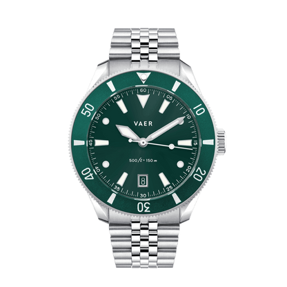 Vaer Watches DS2 Meridian Green - Quartz 42mm