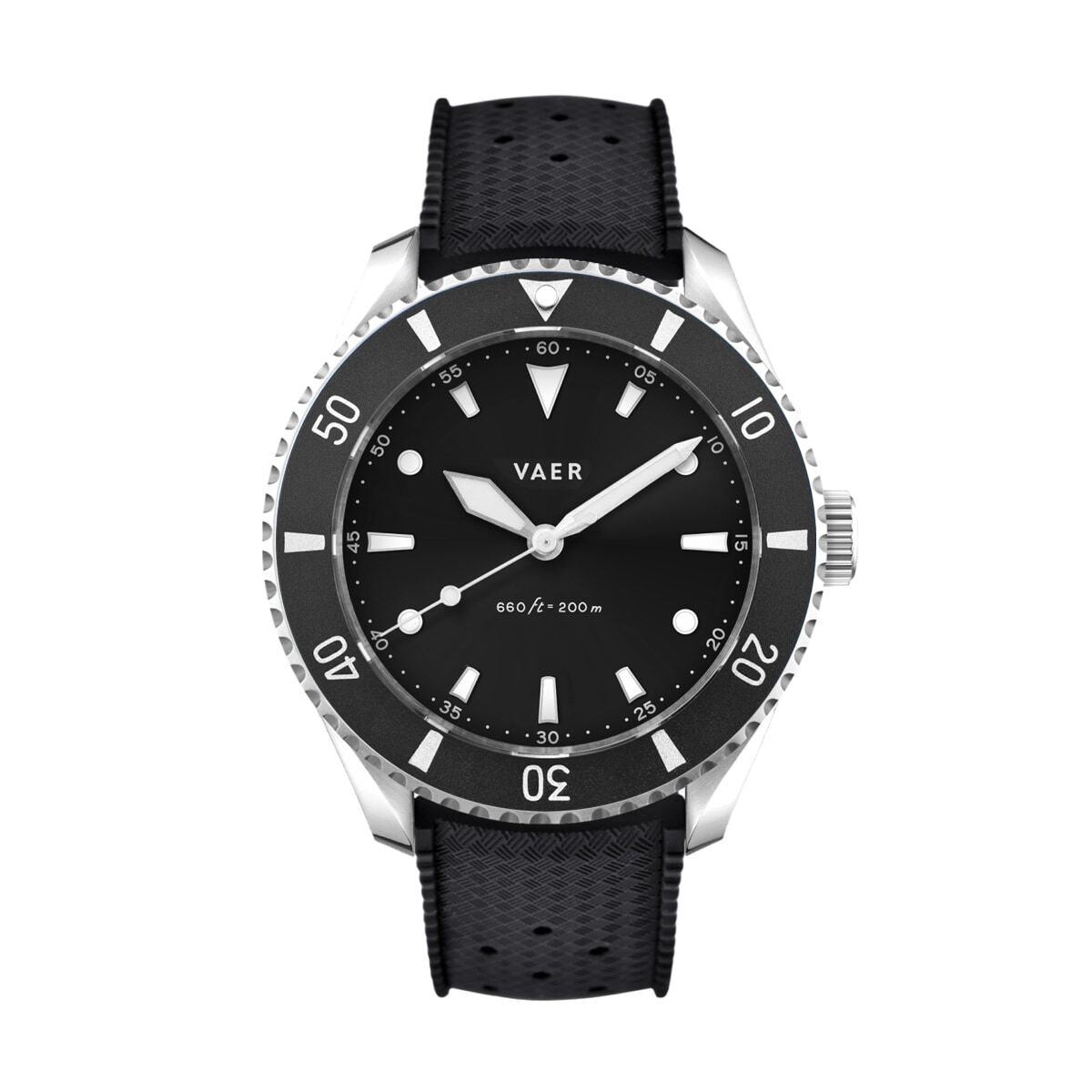 Vaer Watches DS4 Meridian Black | No Date - Solar 42mm