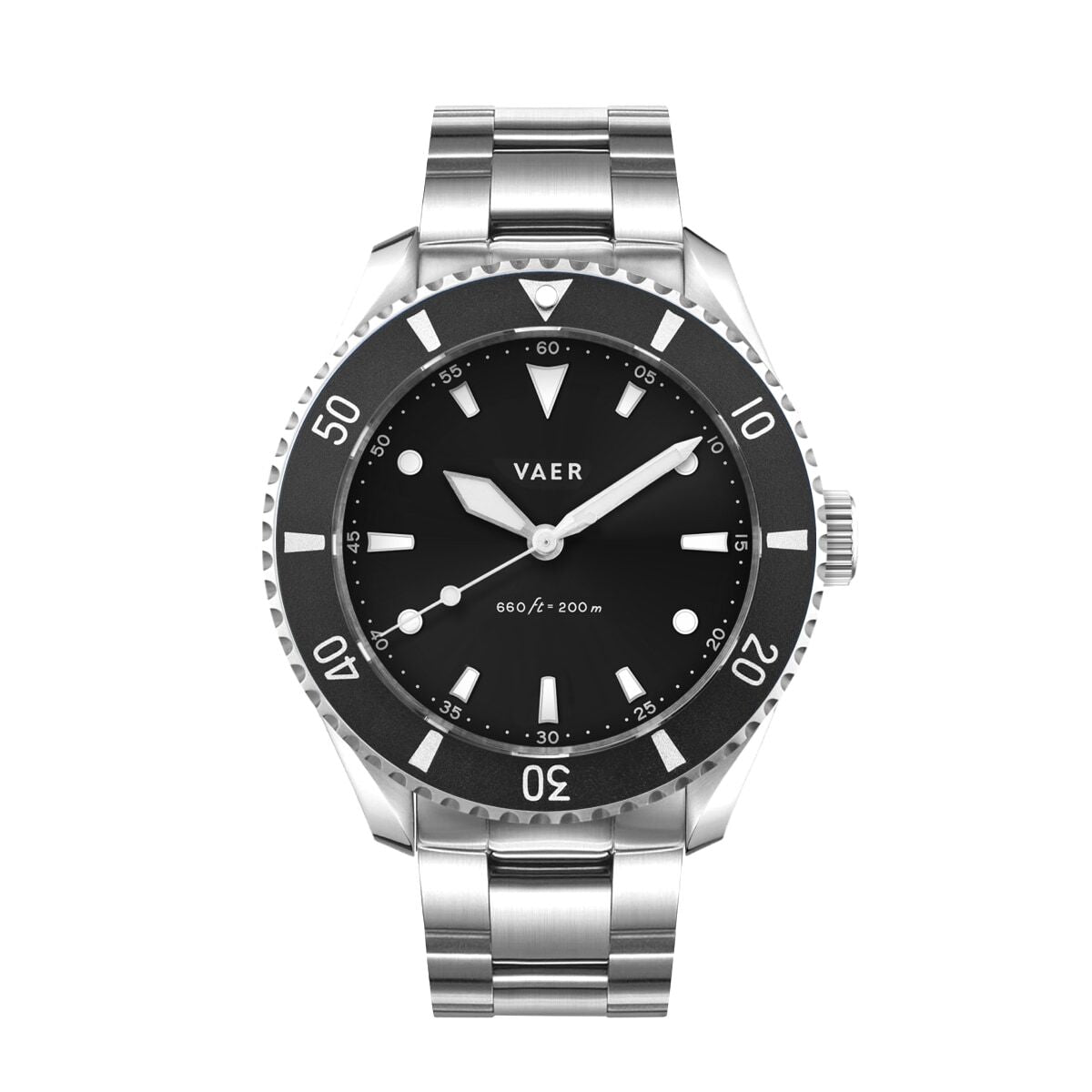 Vaer Watches DS4 Meridian Black | No Date - Solar 42mm