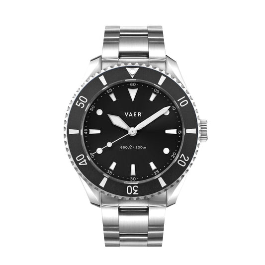 Vaer Watches DS4 Meridian Black | No Date - Solar 42mm