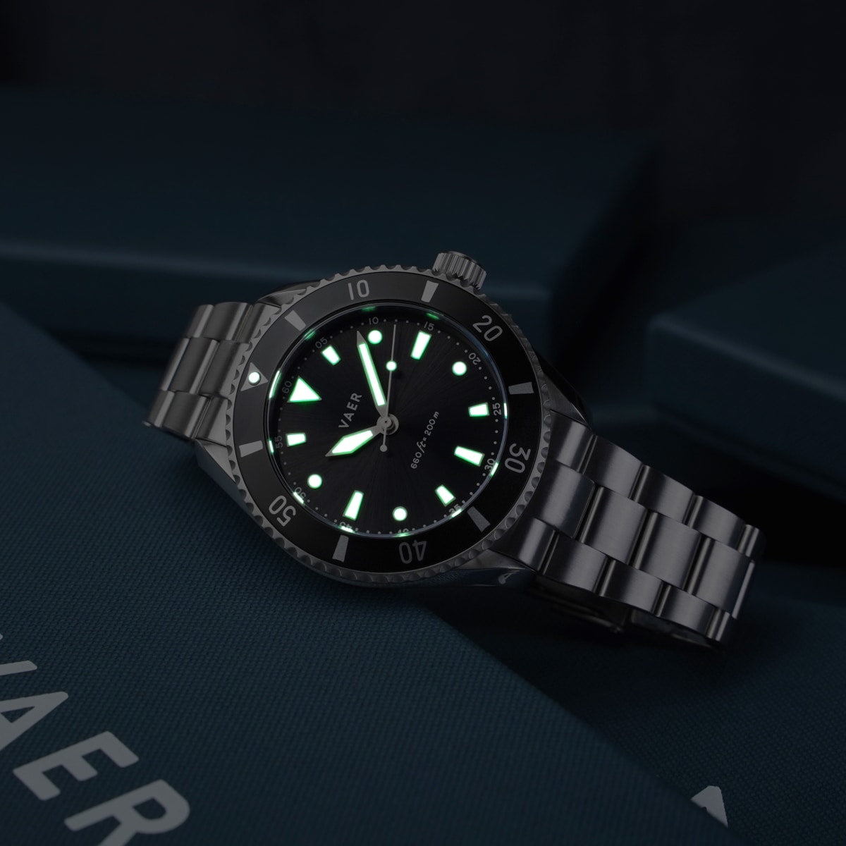 Vaer Watches DS4 Meridian Black | No Date - Solar 42mm