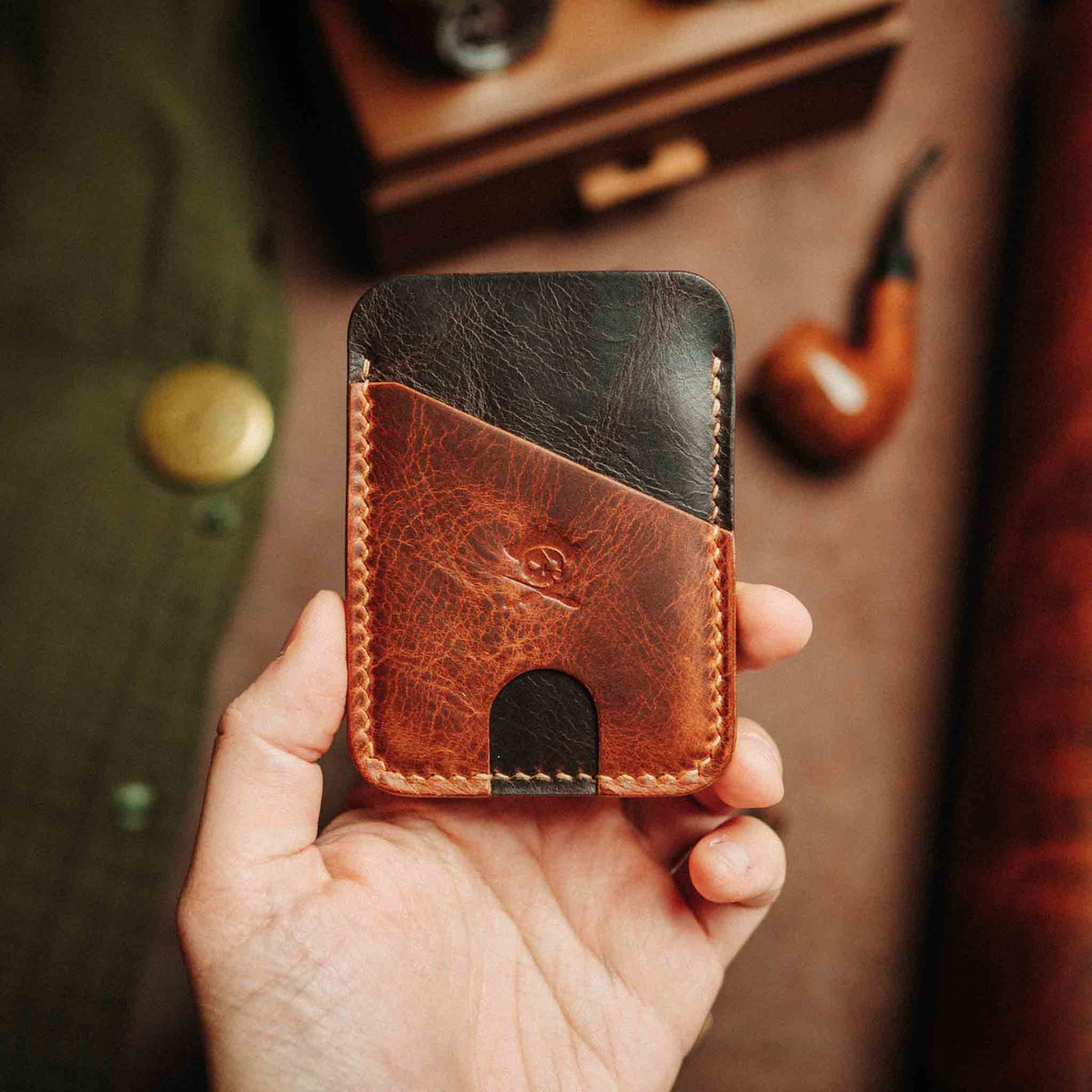 Pirate Goods Minimalist Leather Wallet - Boatswain v4 | Slim Card Holder | EDC