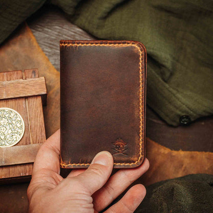 Pirate Goods Slim Bifold Wallet - Buccaneer | Minimalist Card Holder | Handcrafted EDC