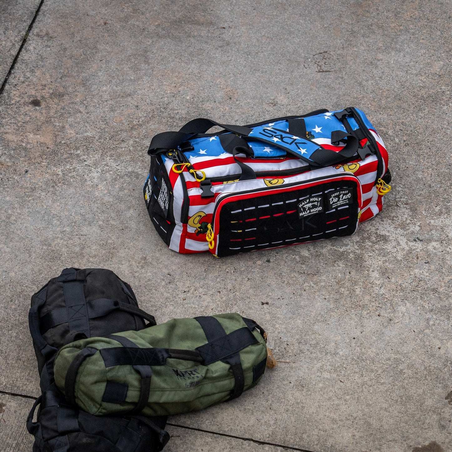Combat Iron Apparel 50L Sack™ Duffle Hybrid Double Carry Bag