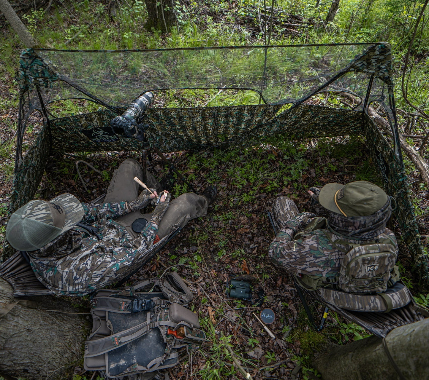 Nukem Hunting Double Up System - Mossy Oak Greenleaf 3D Leafy