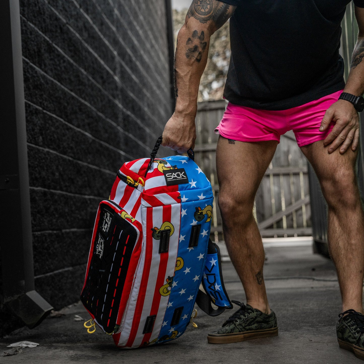 Combat Iron Apparel 50L Sack™ Duffle Hybrid Double Carry Bag
