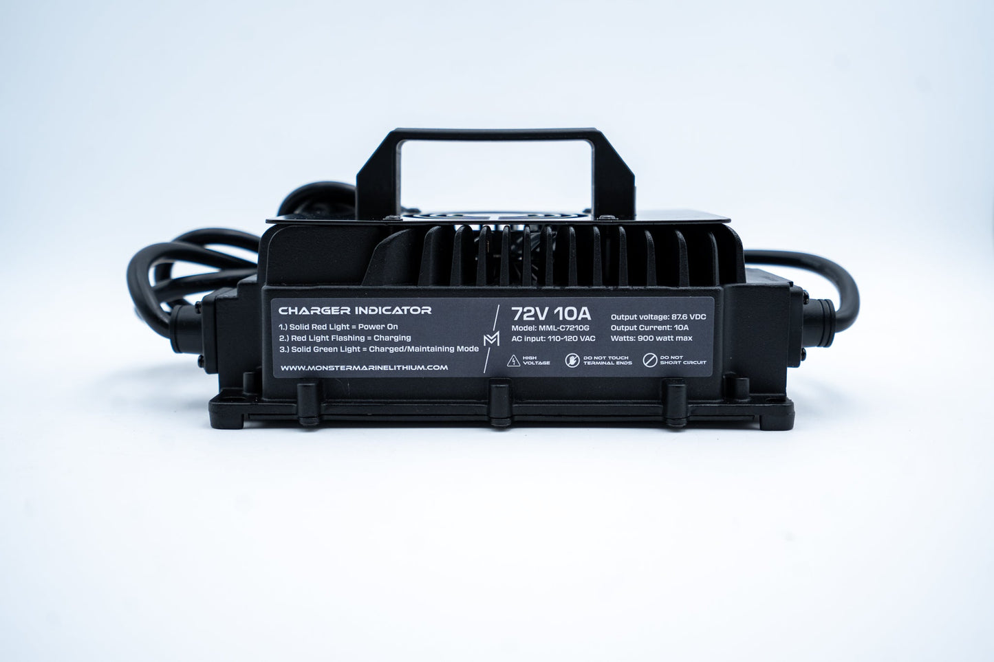 Monster Marine Lithium 72V 10A GOLF CART LITHIUM BATTERY CHARGER - MMLC7210G