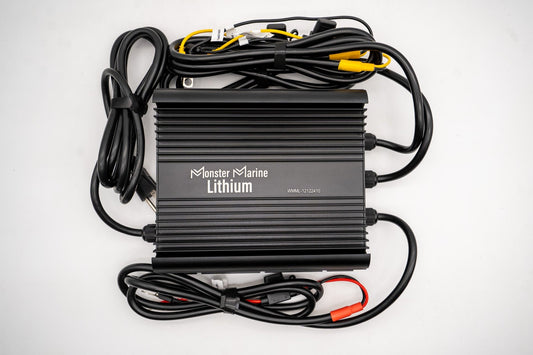Monster Marine Lithium Triple Bank 12v, 12v & 24v marine waterproof Lead/AGM-Lithium charger