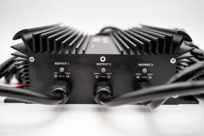 Monster Marine Lithium Triple Bank 12v, 12v & 24v marine waterproof Lead/AGM-Lithium charger