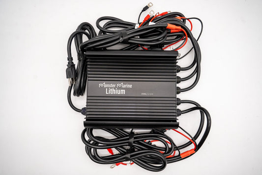 Monster Marine Lithium 5 Bank Lithium/Lead/AGM Marine Waterproof Battery Charger