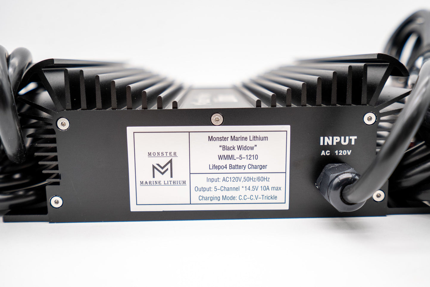 Monster Marine Lithium 5 Bank Lithium/Lead/AGM Marine Waterproof Battery Charger