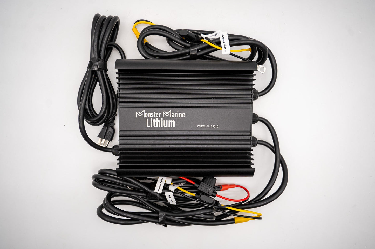 Monster Marine Lithium Triple Bank 12v, 12v & 36v marine waterproof Lead/AGM/Lithium charger