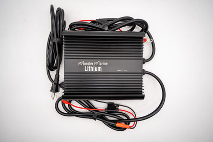 Monster Marine Lithium 2 Bank Lithium/AGM/Lead Marine Waterproof Battery Charger
