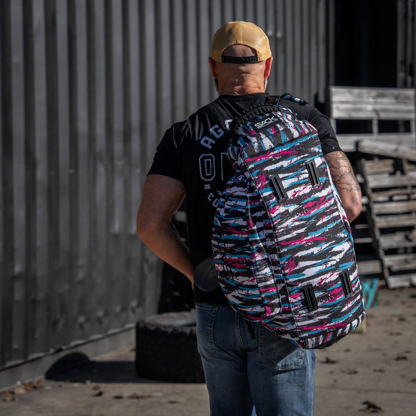 Combat Iron Apparel 50L Sack™ Duffle Hybrid Double Carry Bag