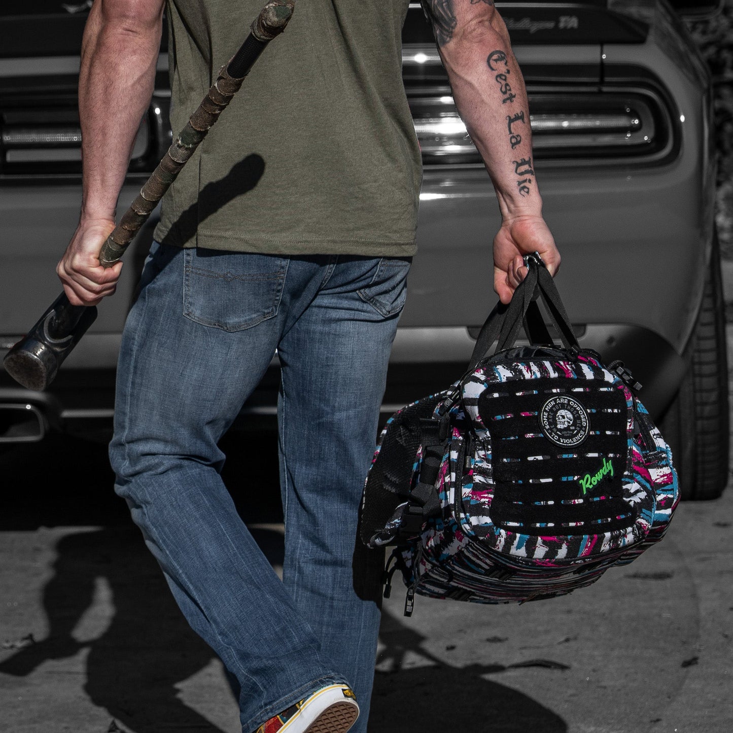 Combat Iron Apparel 50L Sack™ Duffle Hybrid Double Carry Bag