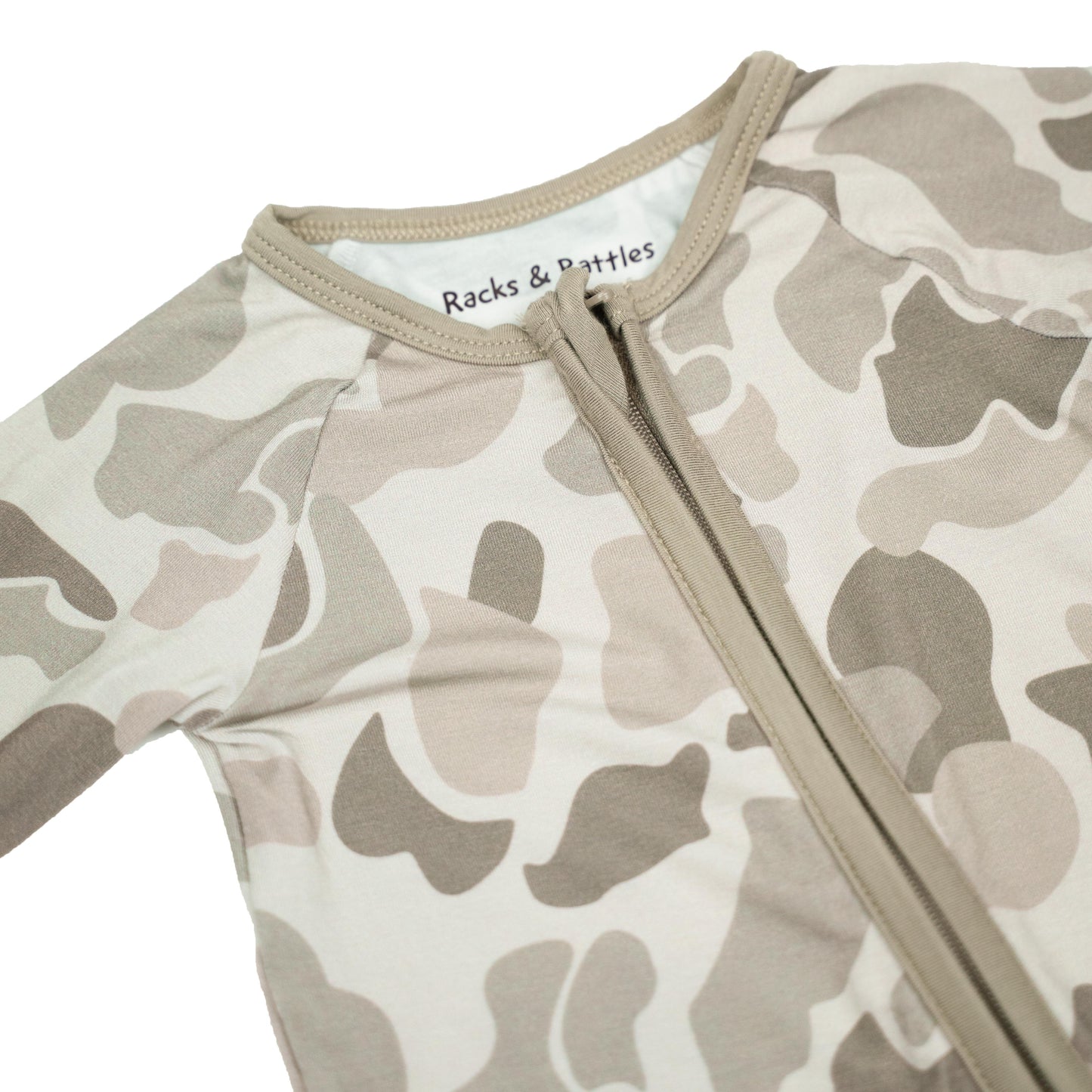 Bow Crew Apparel "Button Buck Camo" Baby Zippy