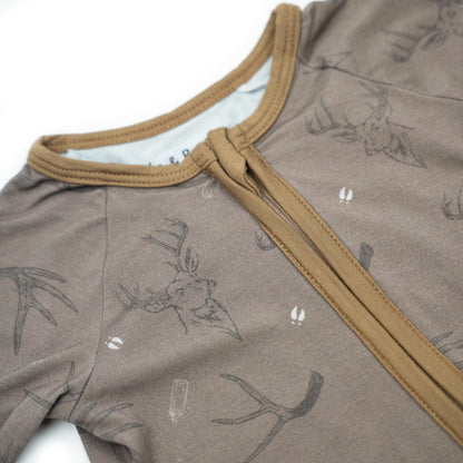 Bow Crew Apparel "Racks & Rattles" Baby Zippy