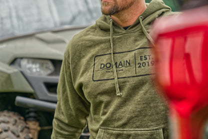 Domain Outdoor Military Green Midweight Hooded Sweatshirt