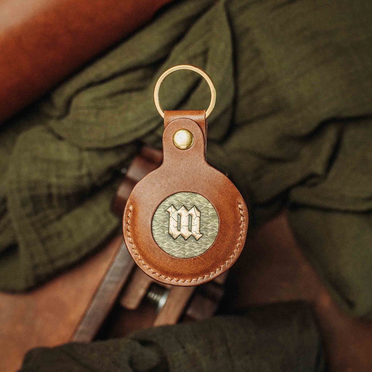 Pirate Goods Challenge Coin Keychain - Peso Pocket v5 | EDC Leather Coin Holder