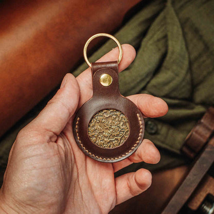 Pirate Goods Challenge Coin Keychain - Peso Pocket v5 | EDC Leather Coin Holder