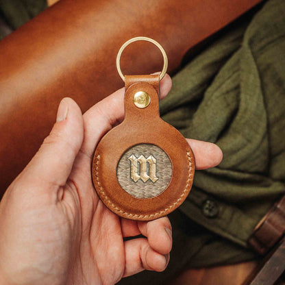 Pirate Goods Challenge Coin Keychain - Peso Pocket v5 | EDC Leather Coin Holder