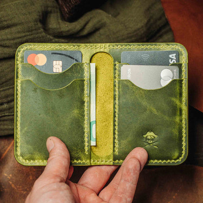 Pirate Goods Slim Bifold Wallet - Buccaneer | Minimalist Card Holder | Handcrafted EDC