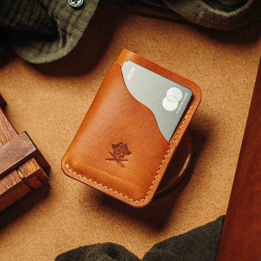Pirate Goods Slim Card Holder - Venturer v2 | Minimalist Leather Wallet | EDC