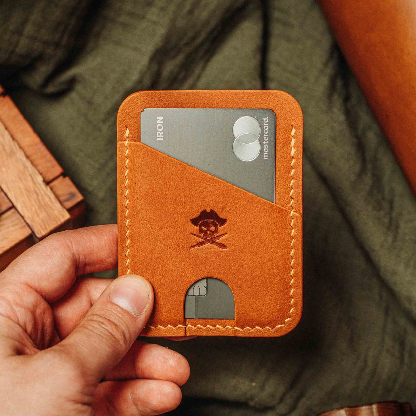 Pirate Goods Minimalist Leather Wallet - Boatswain v4 | Slim Card Holder | EDC