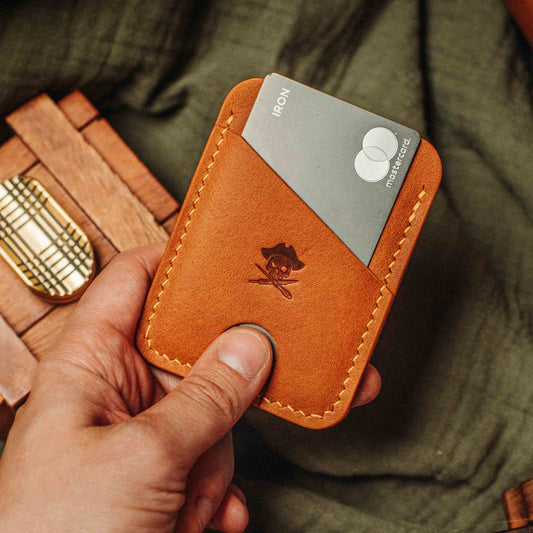 Pirate Goods Minimalist Leather Wallet - Boatswain v4 | Slim Card Holder | EDC
