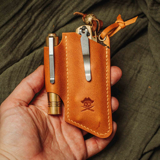 Pirate Goods Knife Sheath - Sailor v3 | Leather EDC | Pocket Knife Holder