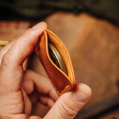 Pirate Goods Challenge Coin Holder - Peso Pocket v3 | Leather Coin Case | Handcrafted EDC